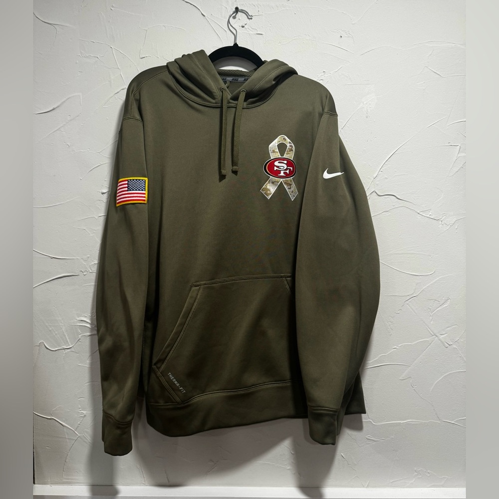 SAN FRANCISCO 49ERS NIKE SALUTE TO SERVICE HOODIE MEN'S LG